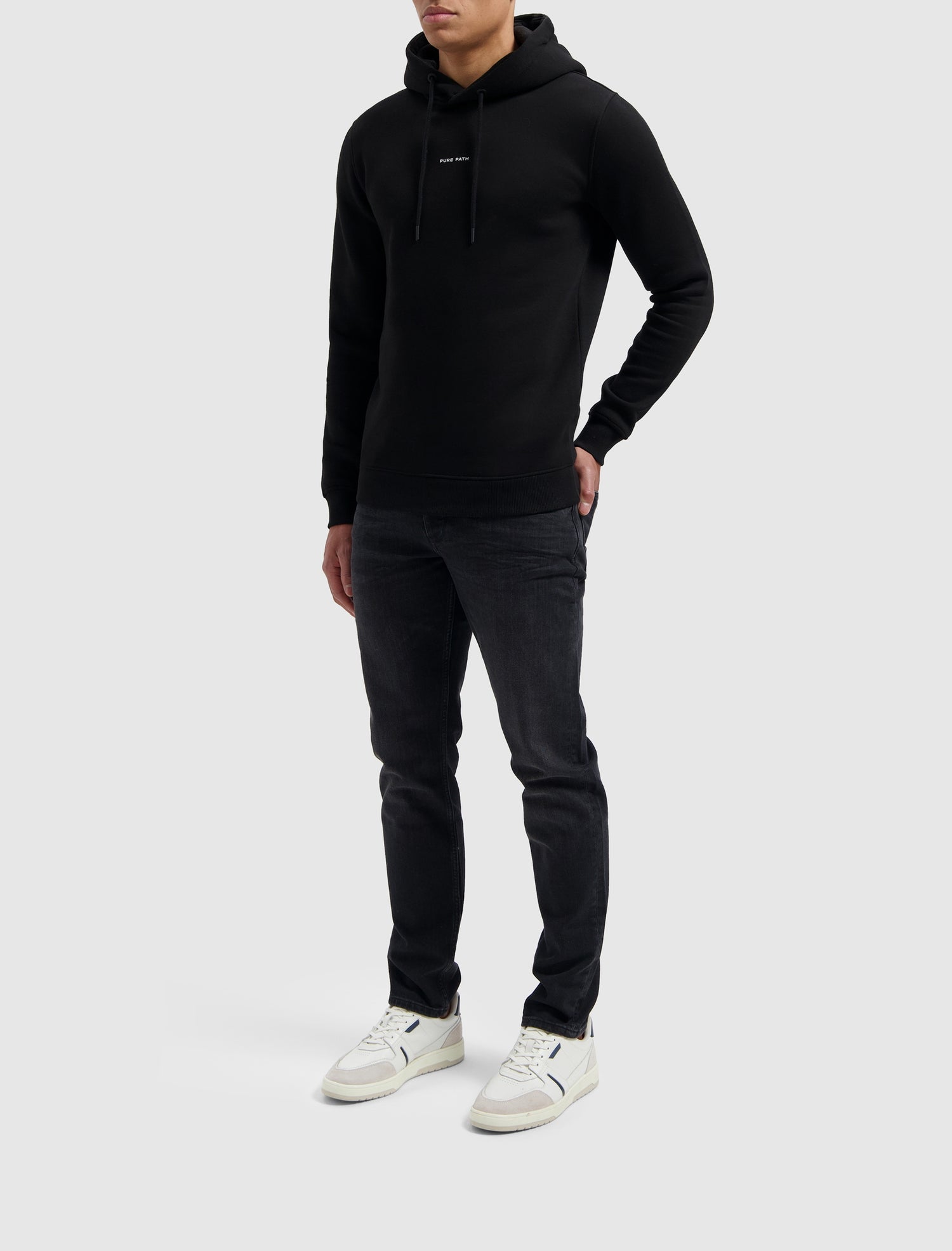 Essential Logo Hoodie Black