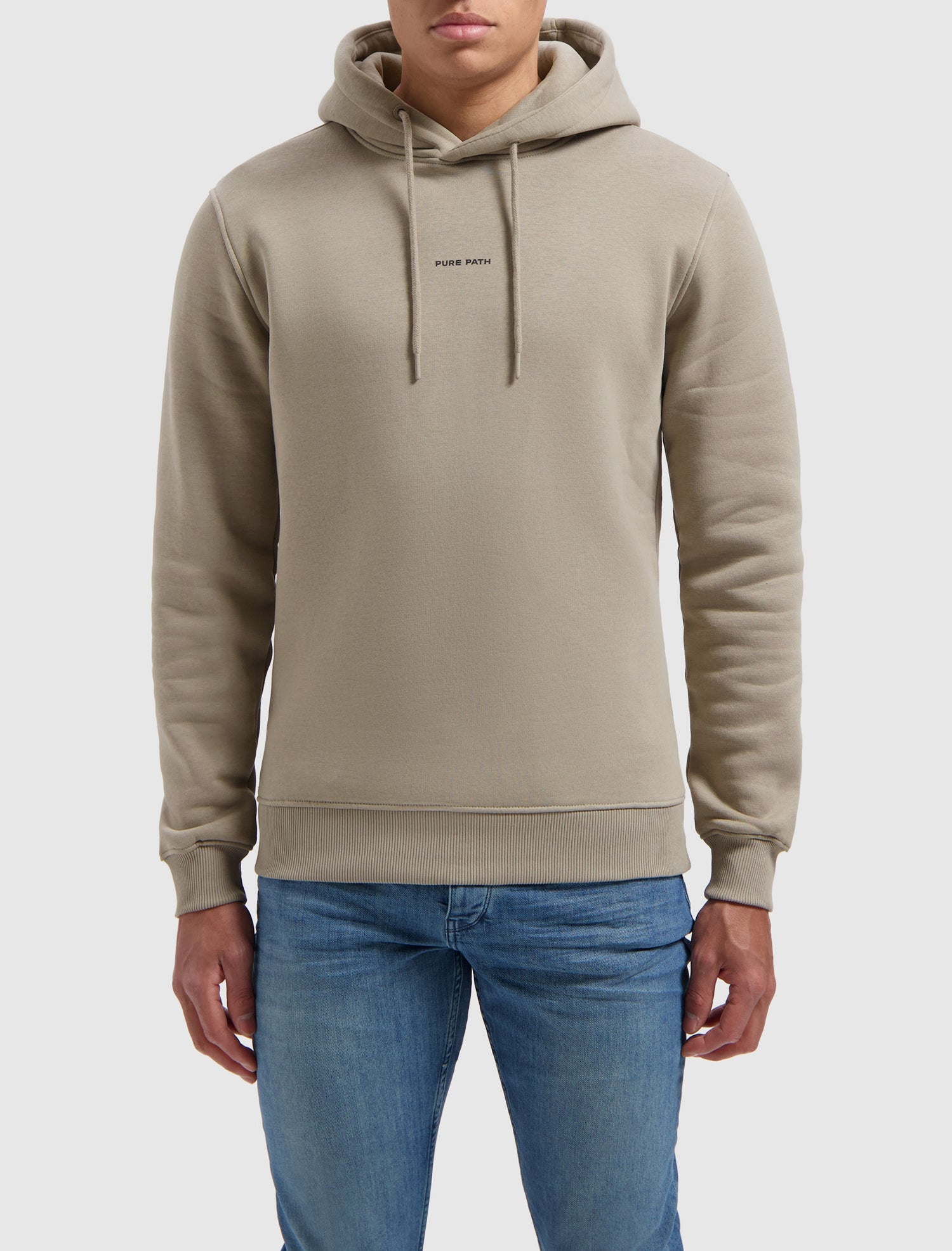 Essential Logo Hoodie Taupe