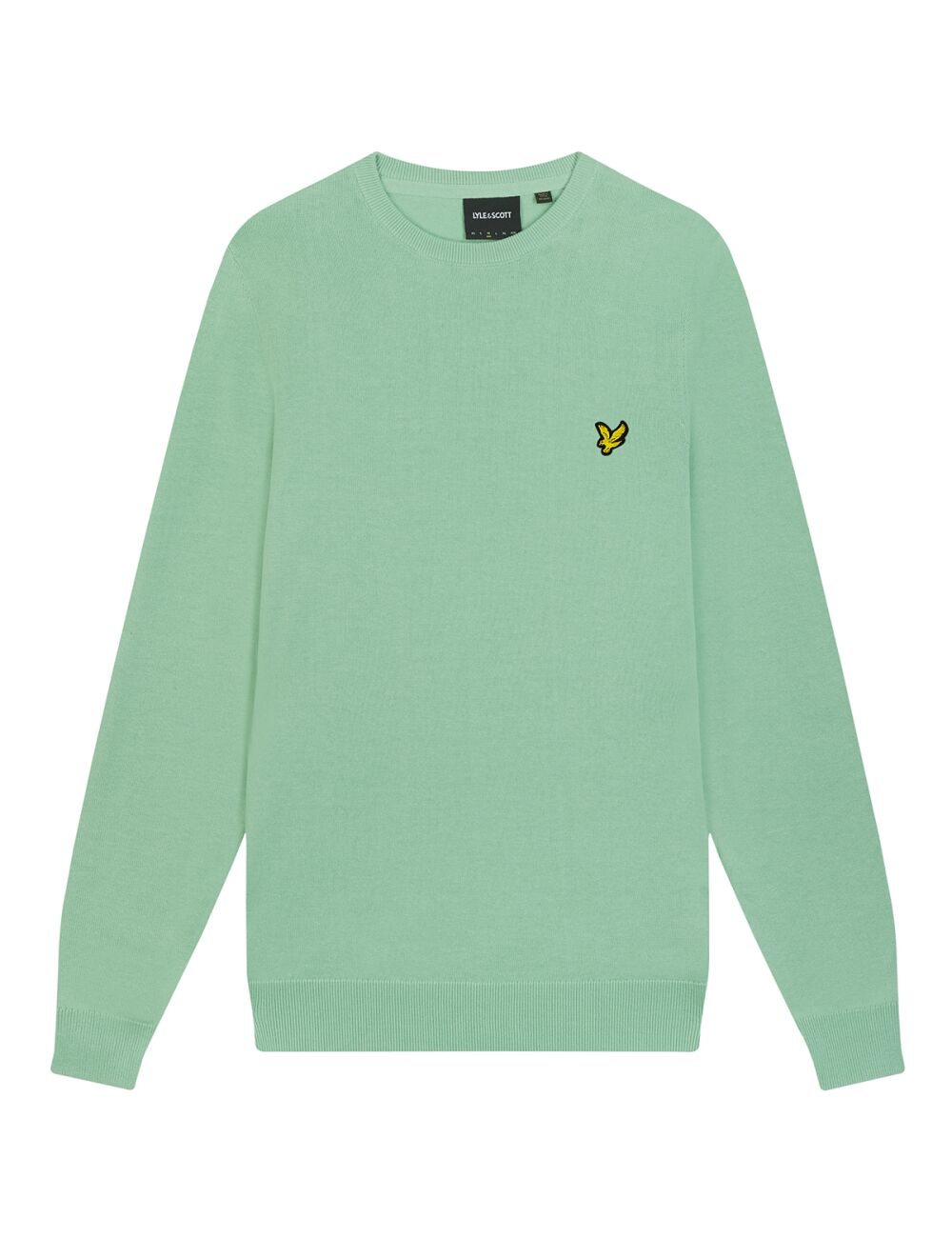 Cotton Crew Neck Jumper  W907 Turquoise Shadow