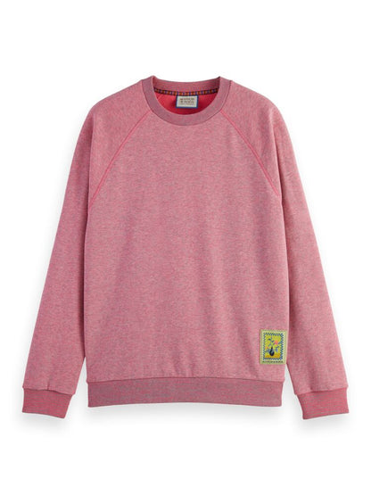 Melange chest sweater