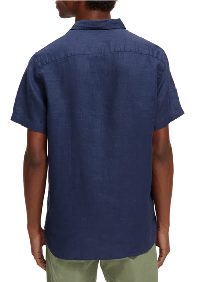 Linen short sleeve Marine