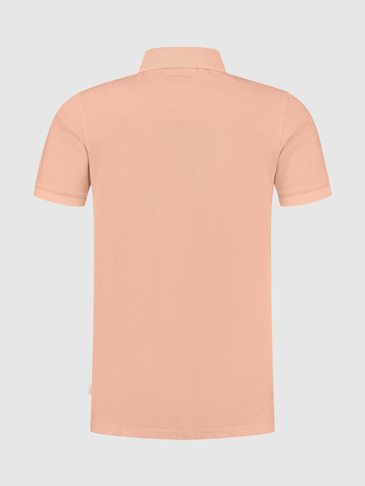 Polo with button placket with embroidery at chest Orange