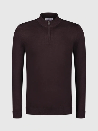 Essential halfzip  000026 - Aubergine