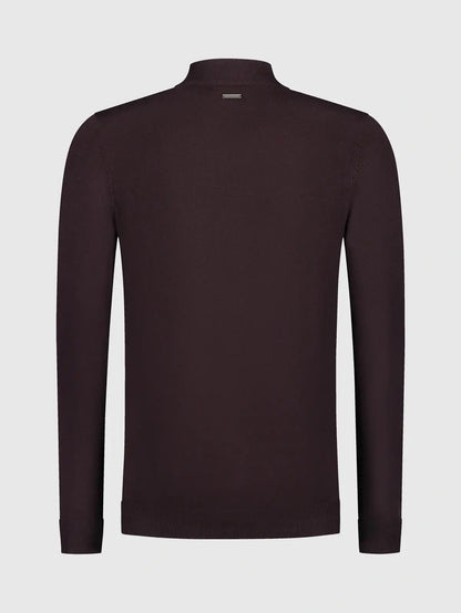 Essential halfzip  000026 - Aubergine