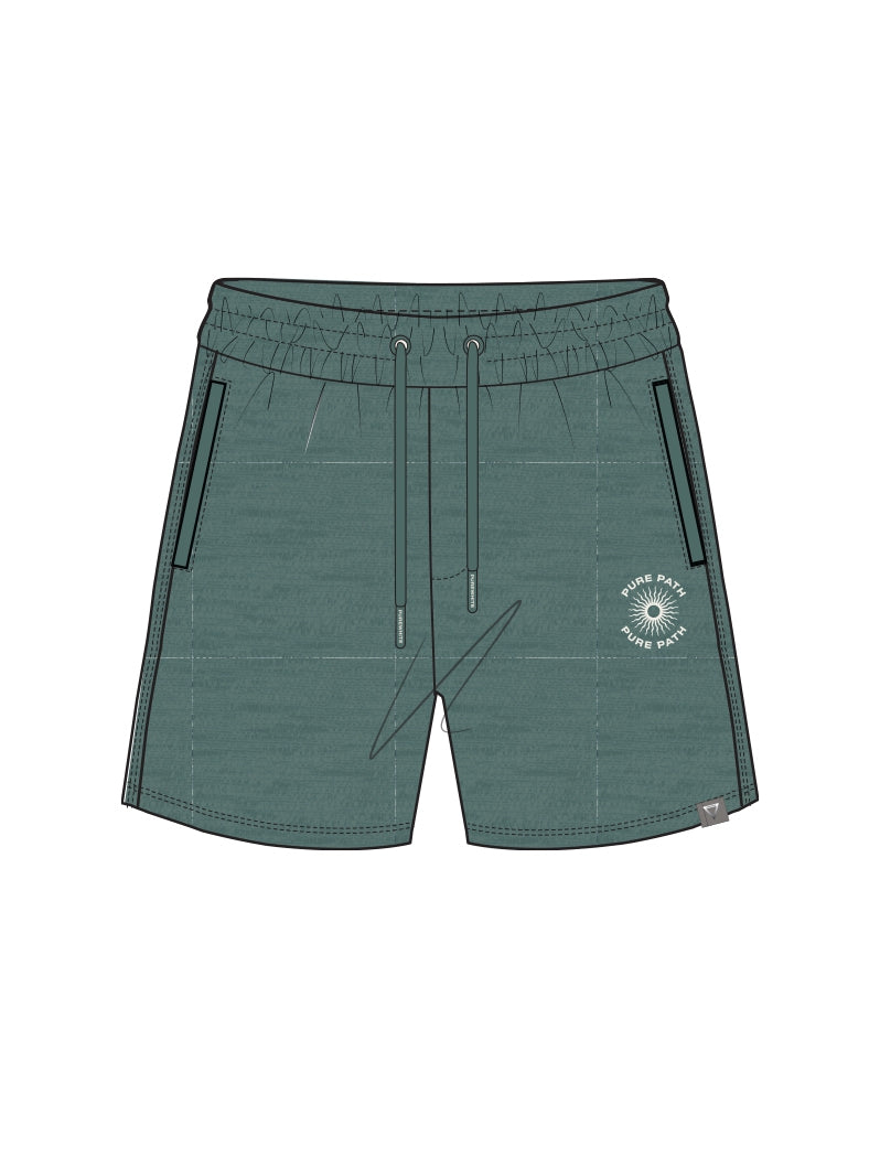 Regular fit Shorts Sweat - Faded Green