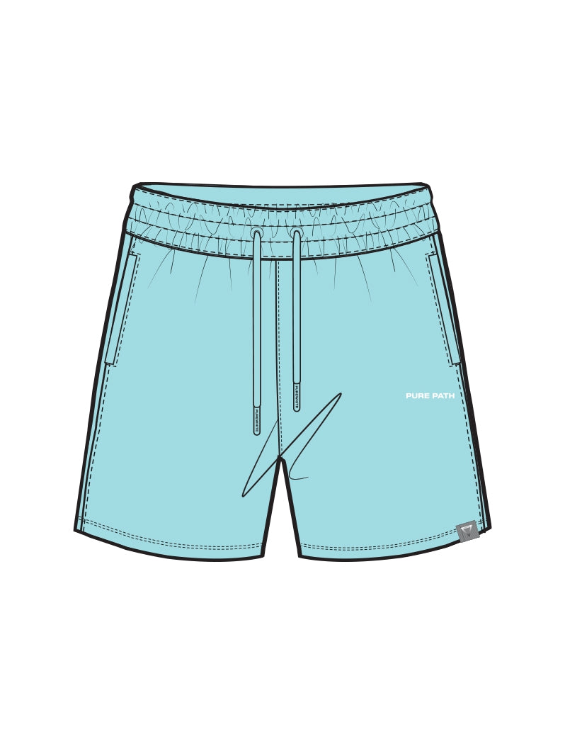 Regular fit Shorts Sweat  Aqua  24010521