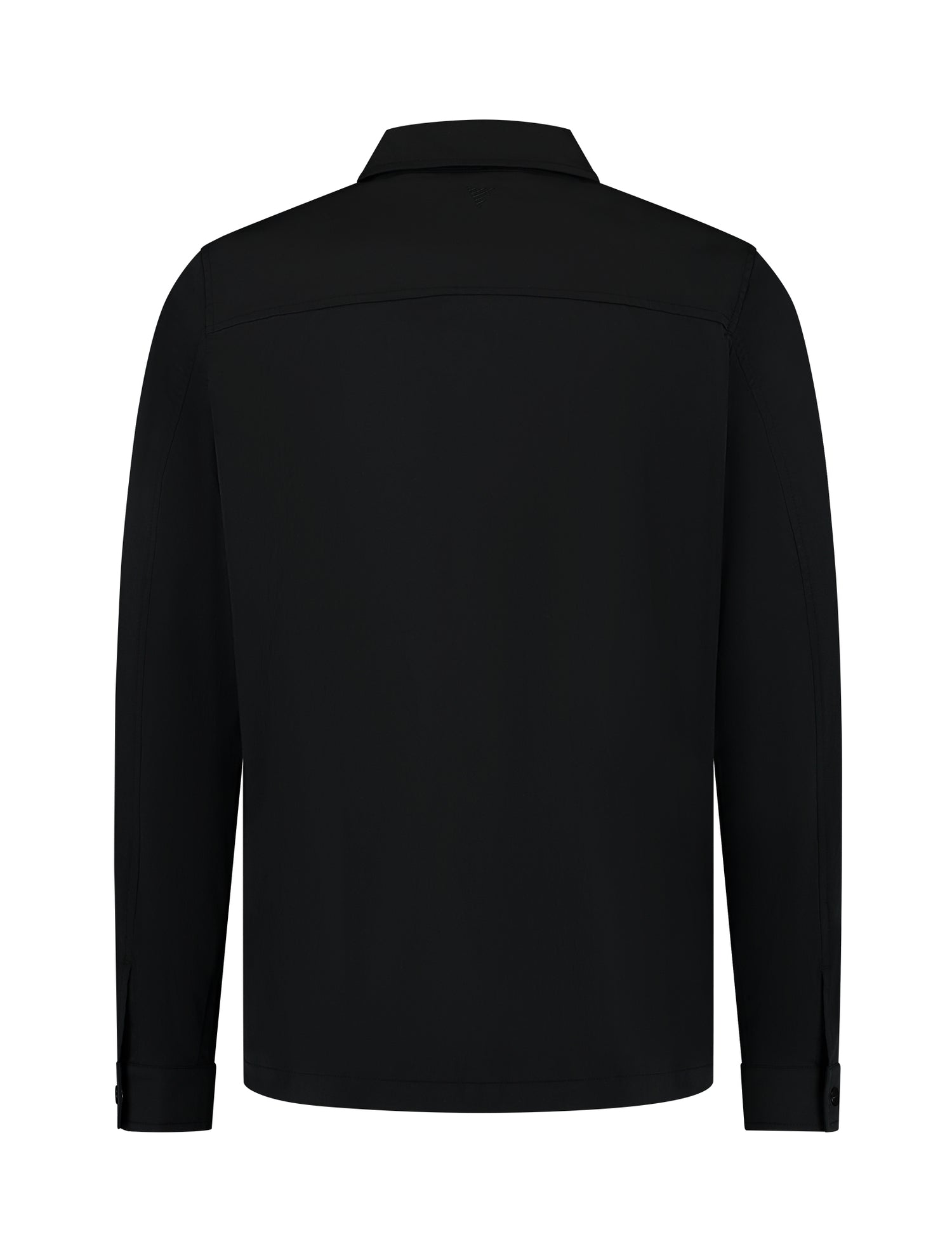 Crêpe Stretch Overshirt Black