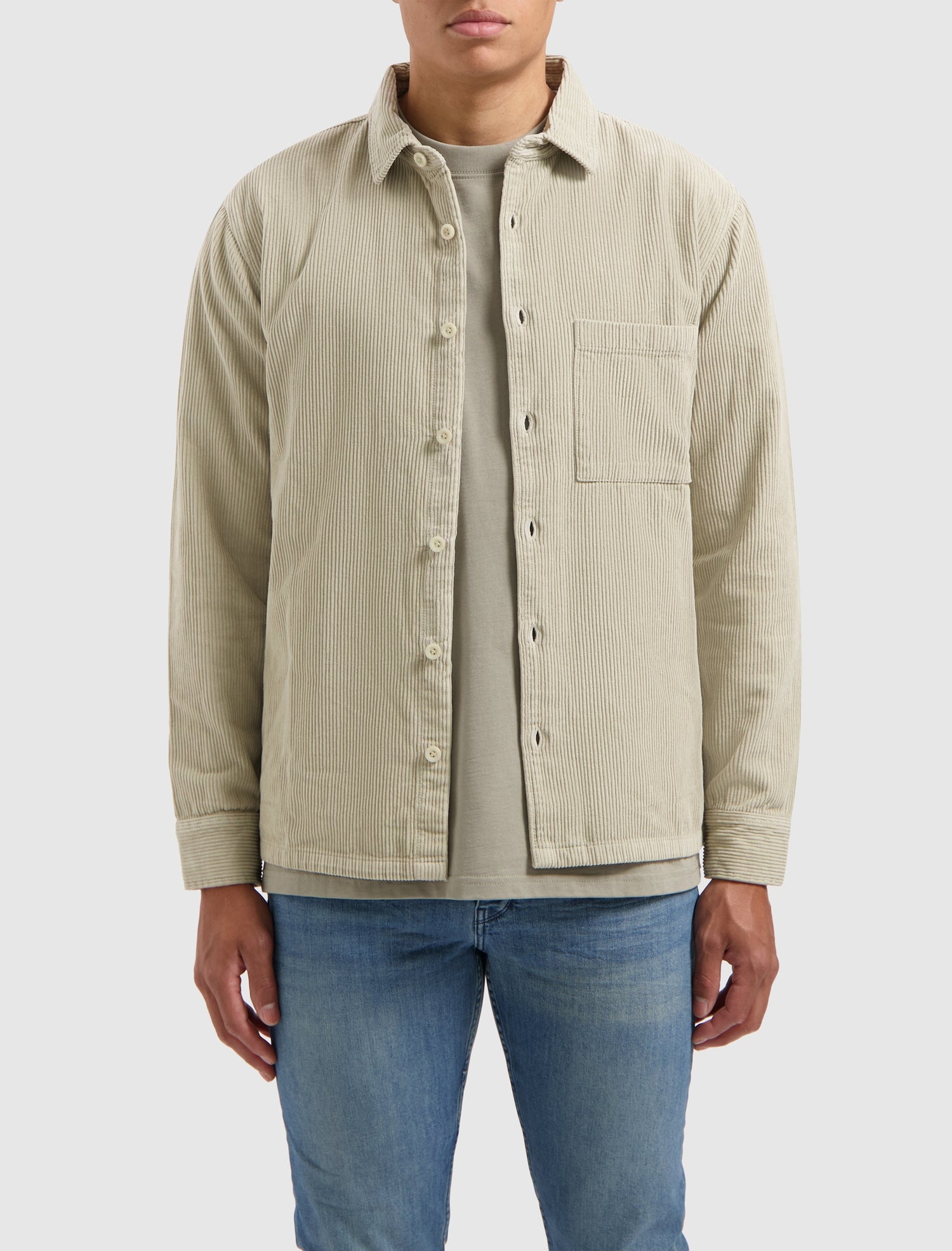 Corduroy Overshirt Lt Army