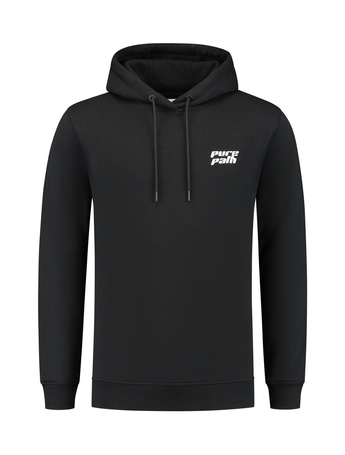 Dimensional Script Hoodie Black