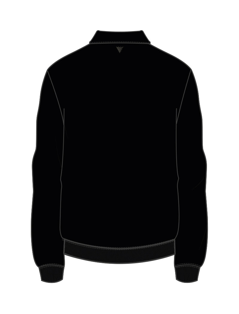 Sideline Wordmark Halfzip Sweater Black