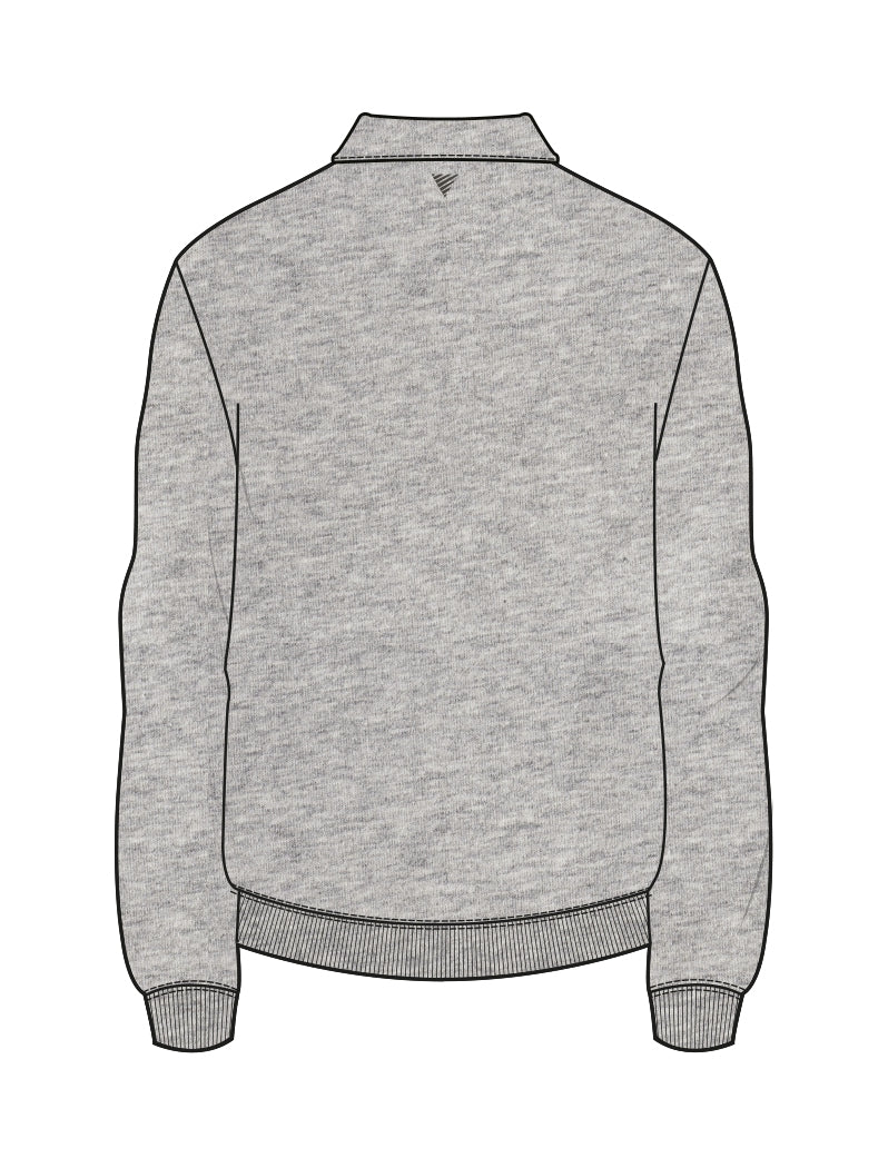 Sideline Wordmark Halfzip Sweater Grey