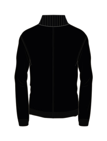 Utility Zip-Up Sweater Black