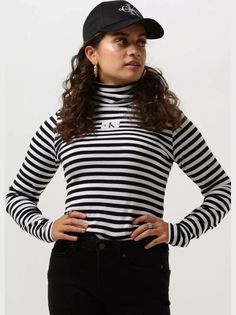 STRIPED ROLL NECK, BEH