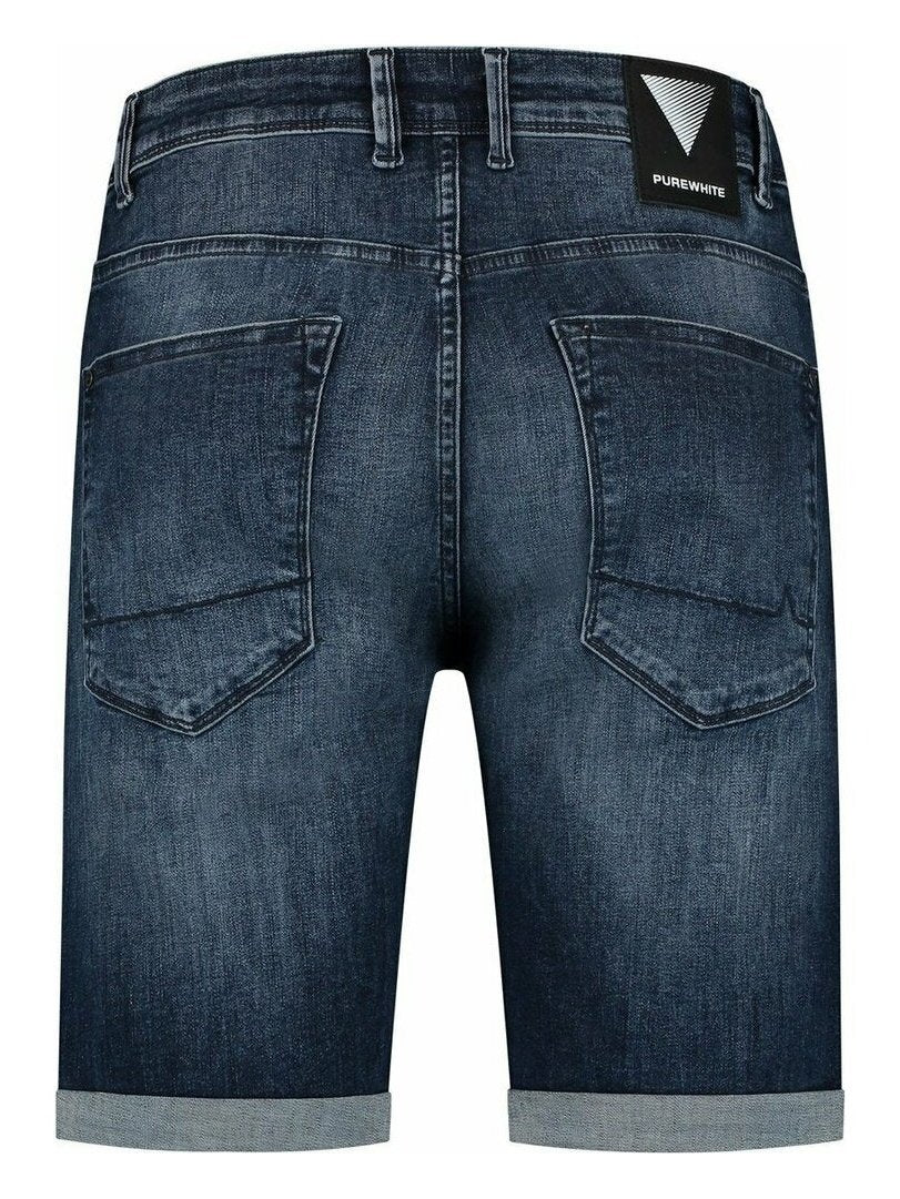 THE STEVE W0882 DENIM SHORT - DARK BLUE