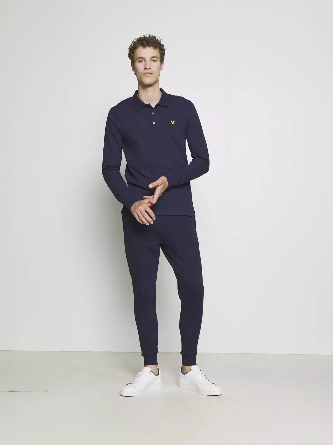 Longsleeve polo - Navy