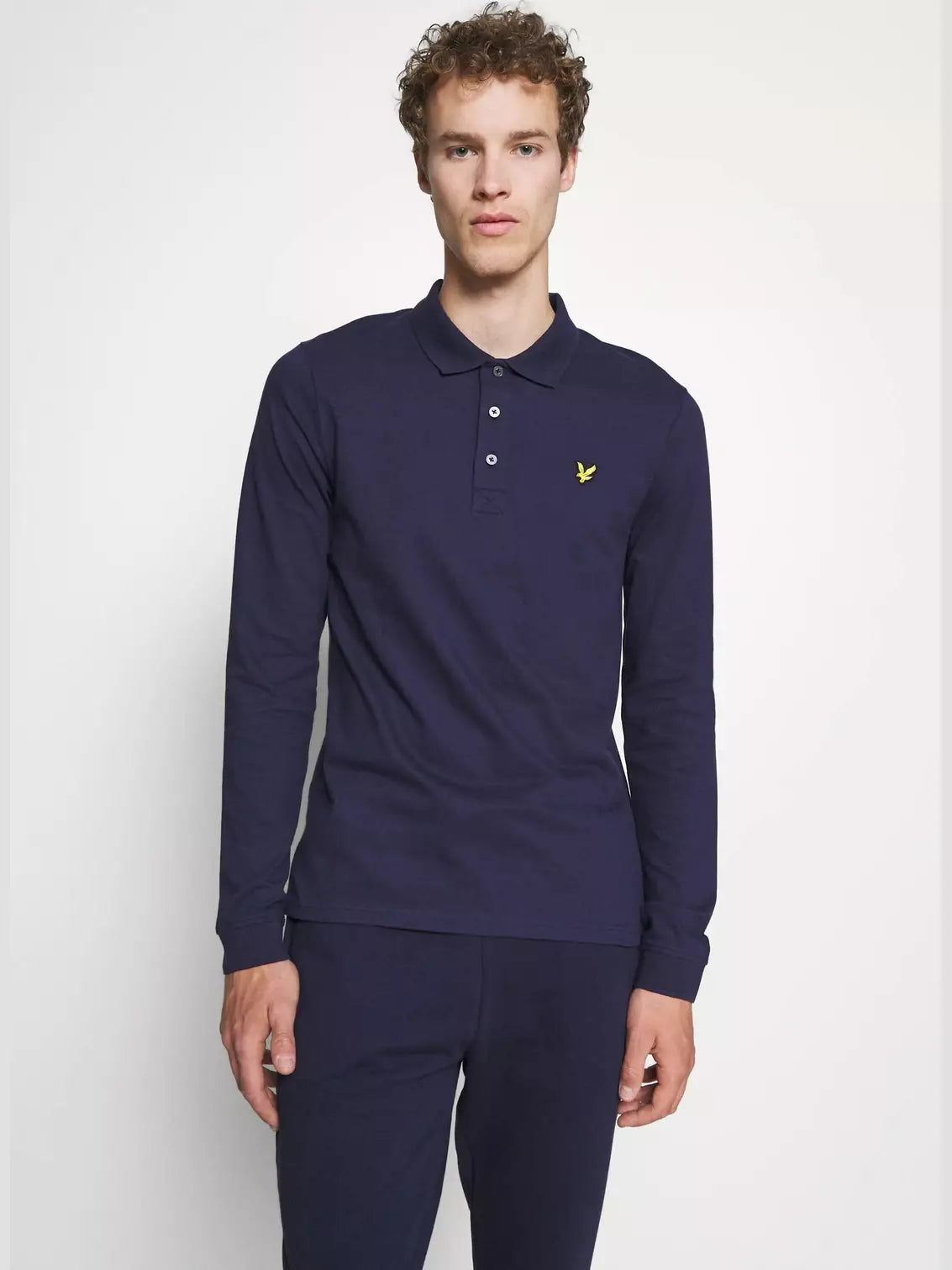 Longsleeve polo - Navy