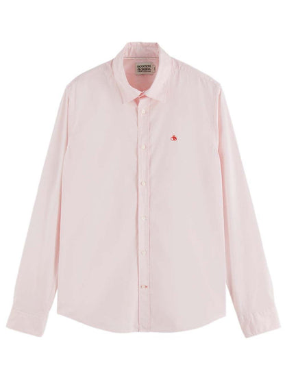 Essentials - Slim-Fit Organic Cotton Poplin overhemd - Rose