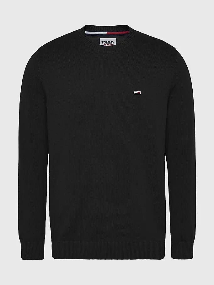 Essential light sweater - black