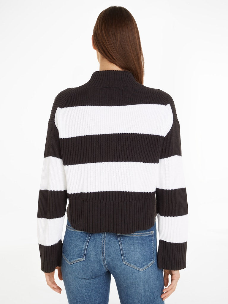 LABEL CHUNKY SWEATER, 0GO