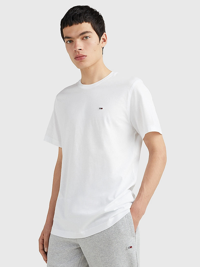 Slim t-shirt met ronde hals - Classic white