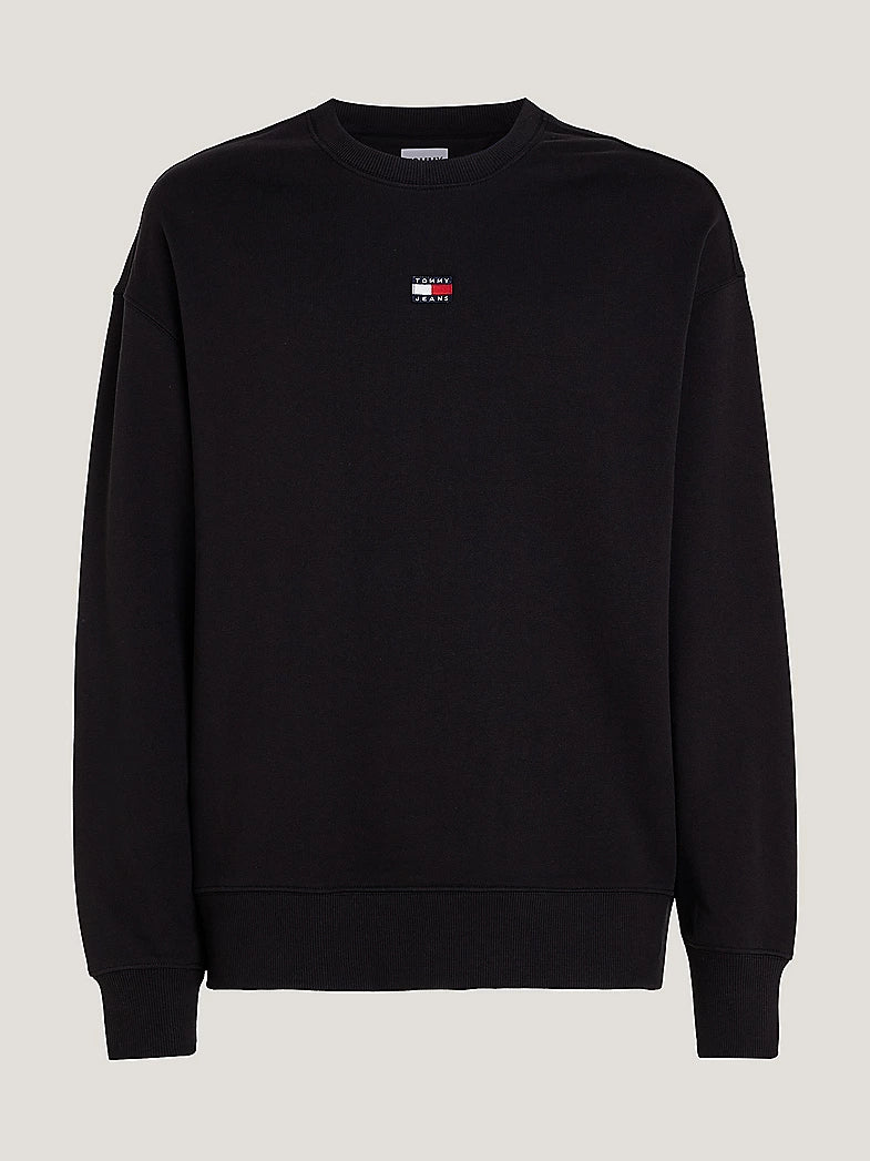 Relaxed sweatshirt van terrykatoen - Black