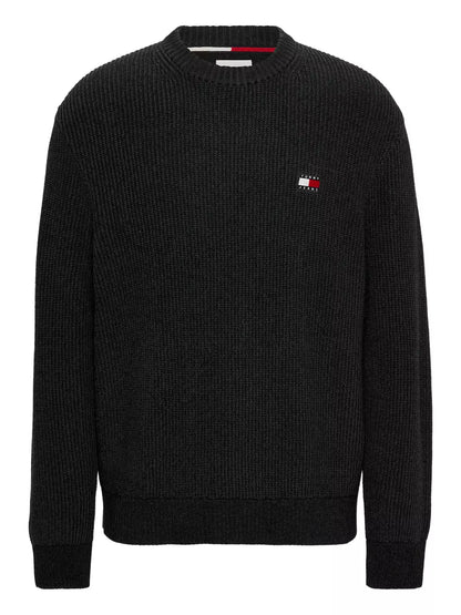 TJM regular tonal XS badge sweater - Black