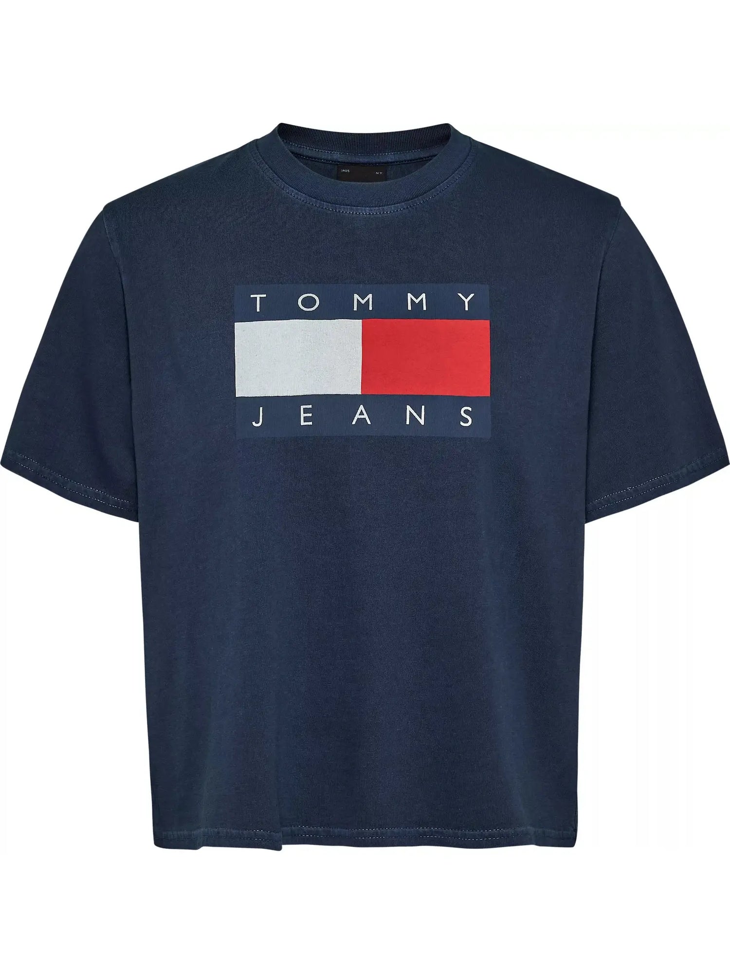 TJW boxy tommy flag t-shirt - dark night navy
