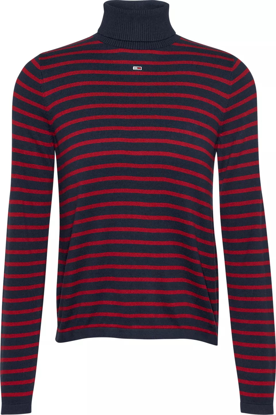 TJW ESSENTIAL TRTLNK SWEATER EXT NAVY / RED STRIPE