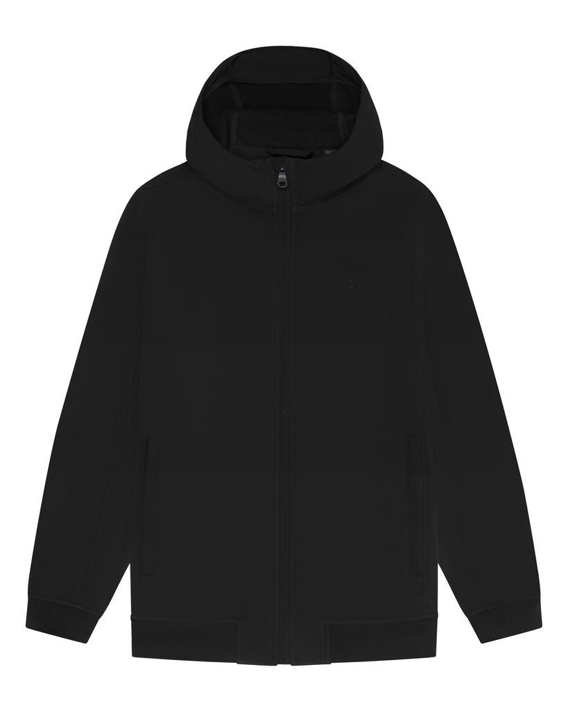 Tonal Fleece Back Softshell Z865 Jet Black