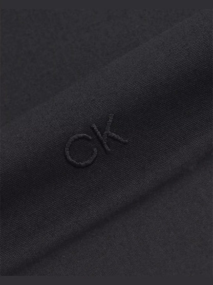 Poplin stretch slim overhemd - Black