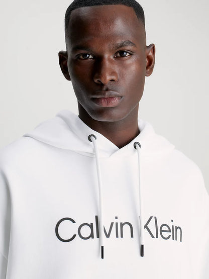 Hoodie Van Badstofkatoen Met Logo - Bright white