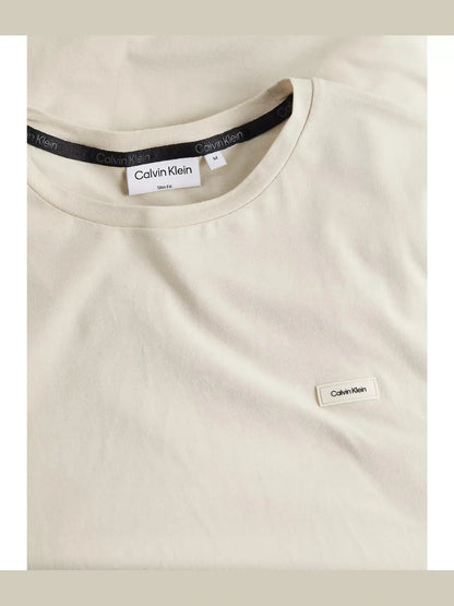 Stretch slim fit t-shirt - Stony Beige