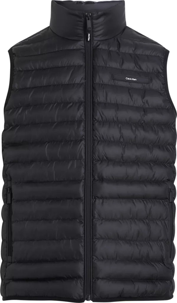 QUILTED LW VEST CK BLACK