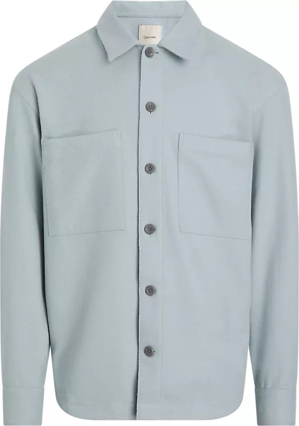 WOOL BLEND OVERSHIRT ABYSS