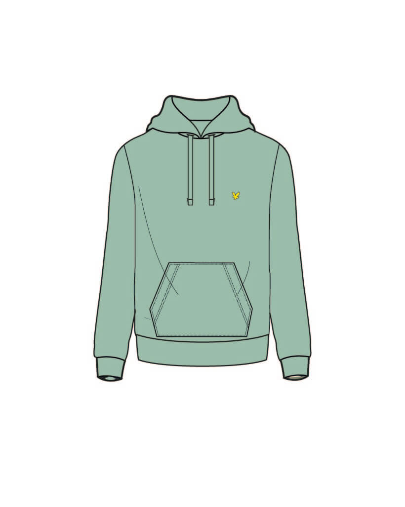 Pullover Hoodie  W907 Turquoise Shadow