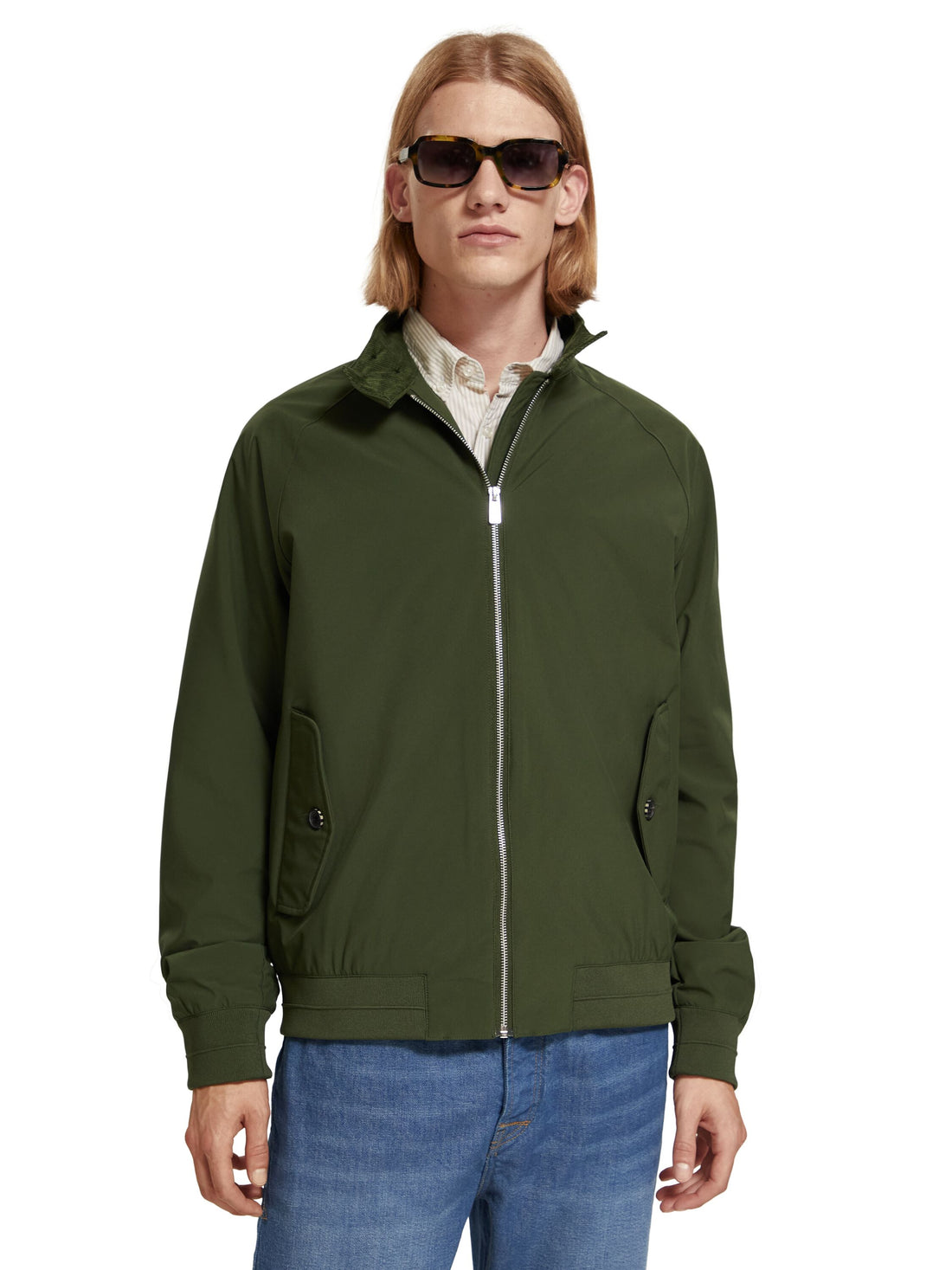 Classic harrington soft-shell jacket Field Green