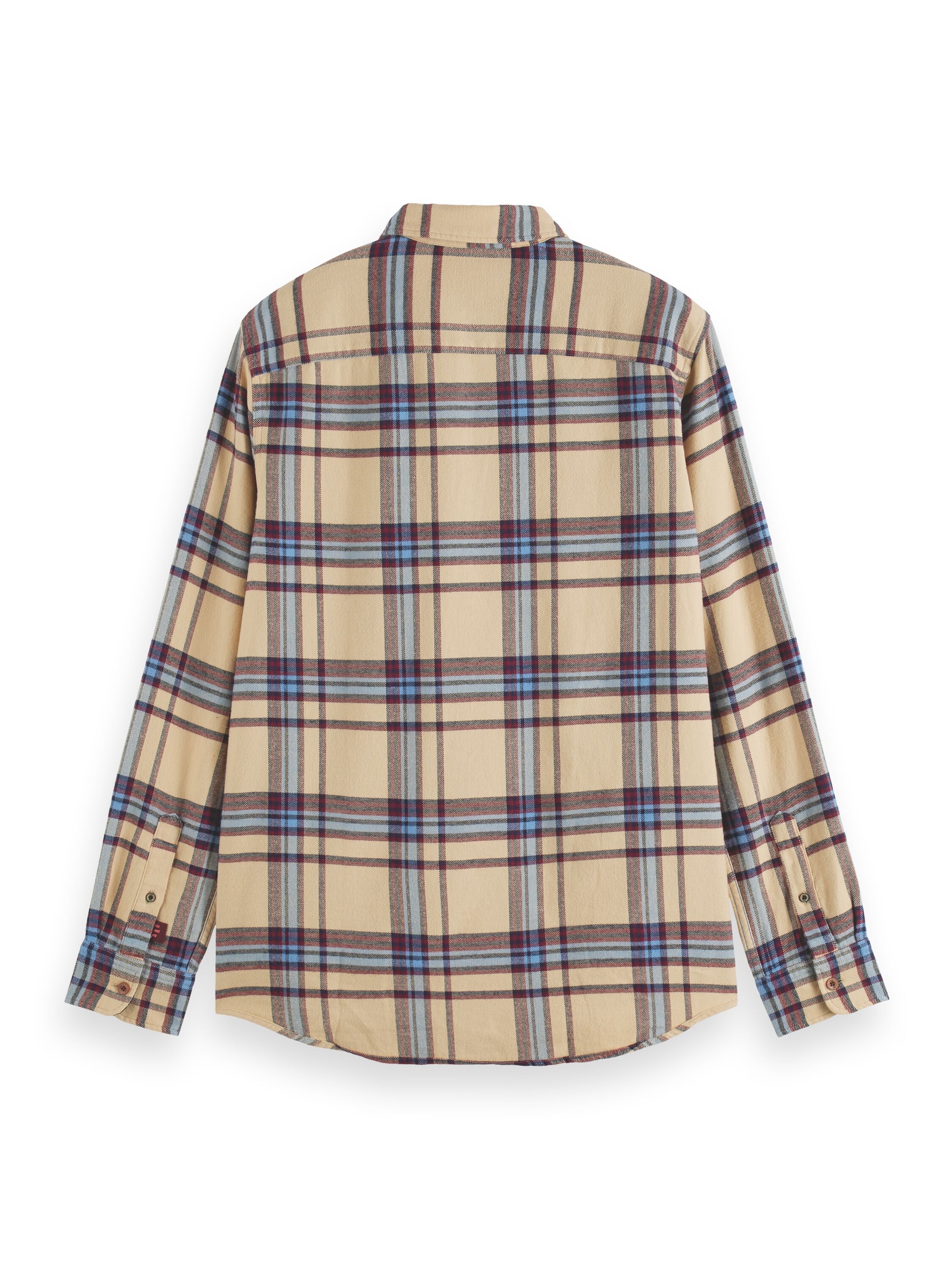 Regular fit Mid-weight brushed Flannel check overhemd