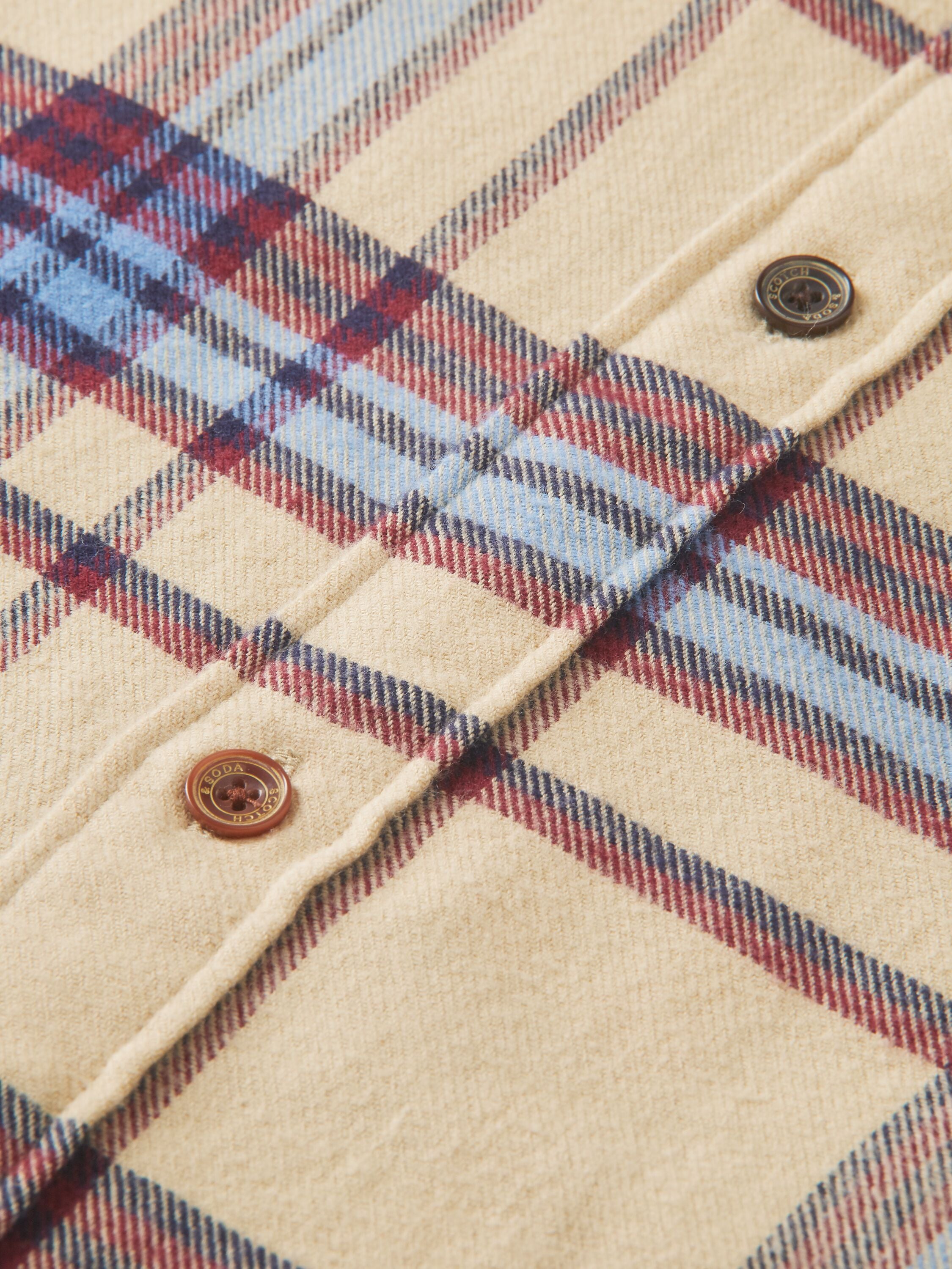 Regular fit Mid-weight brushed Flannel check overhemd