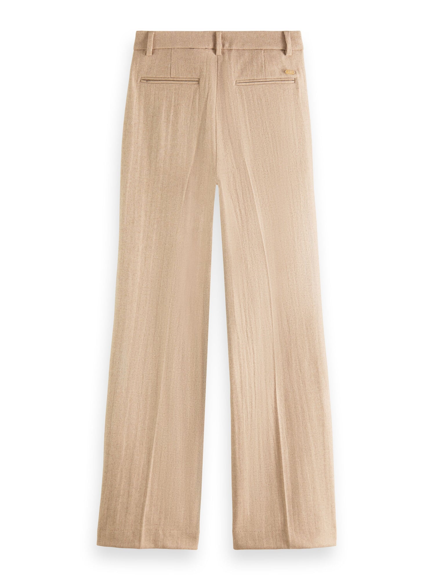 Edie - High rise wide-leg trousers in structured quality