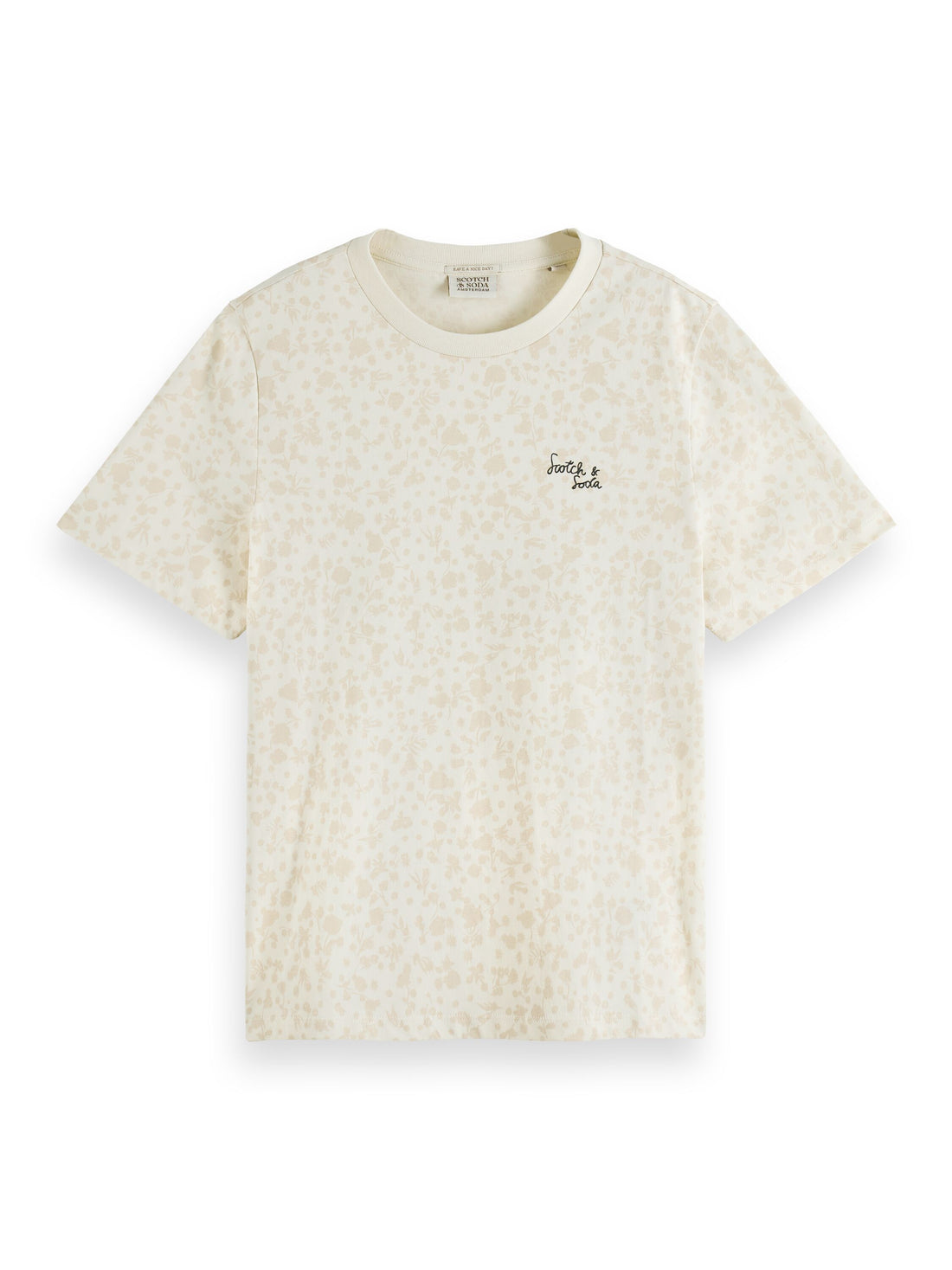 Organic cotton allover printed regular fit T-shirt