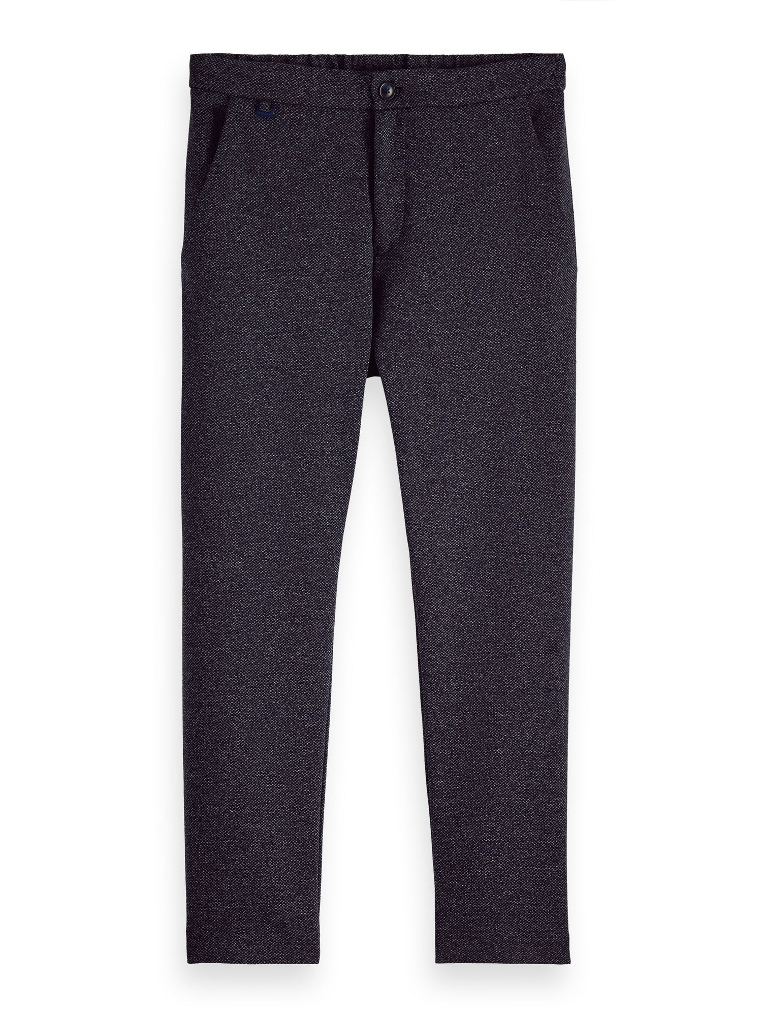 Formal pant with half elasticated wb