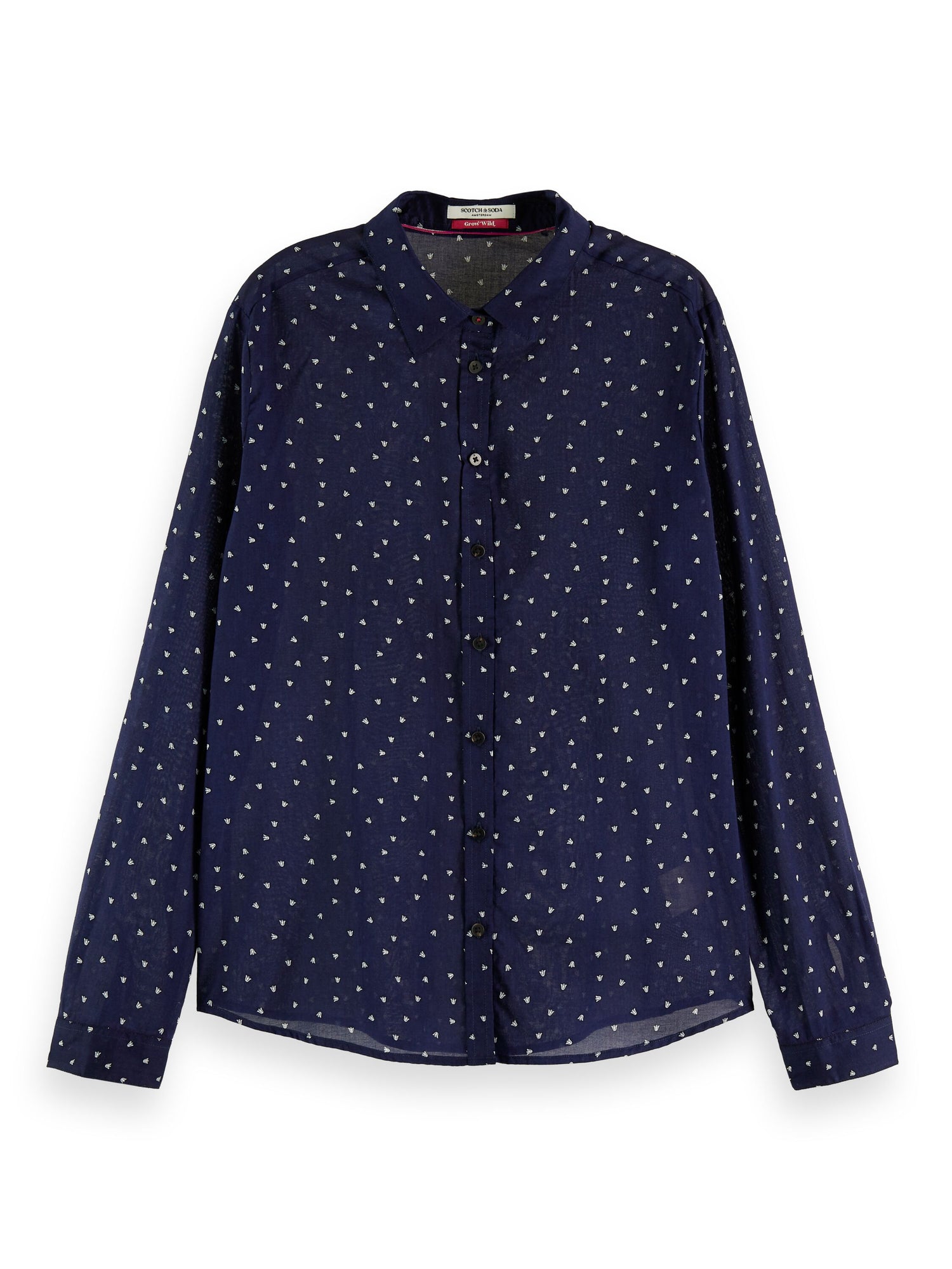 The Jo - Regular fit shirt with print in Navy Tulip