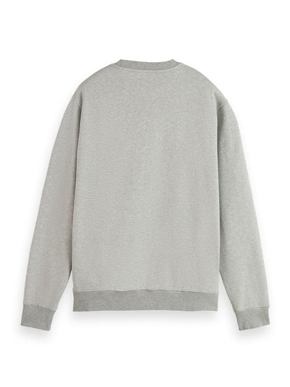 Essentials - Organic cotton felpa crewneck sweatshirt Grey Melange