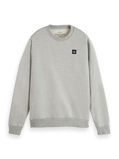 Essentials - Organic cotton felpa crewneck sweatshirt Grey Melange