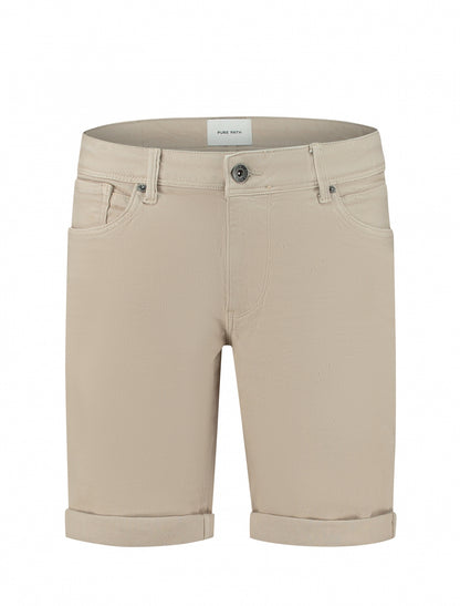 The Steve Skinny Fit Shorts  Sand  W1278