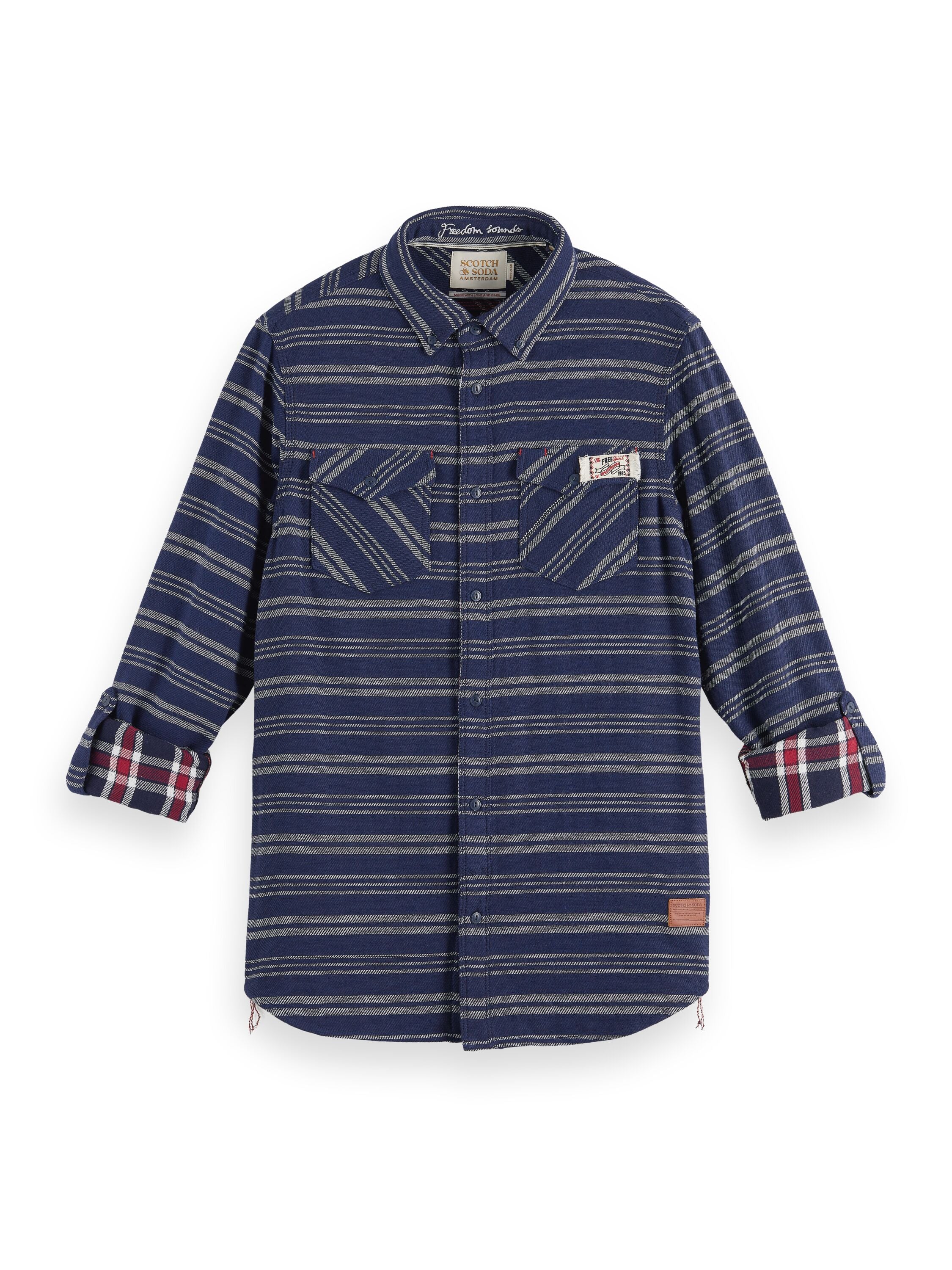 ARCHIVE DOUBLE FACE TWILL CHECK Red Blue Check