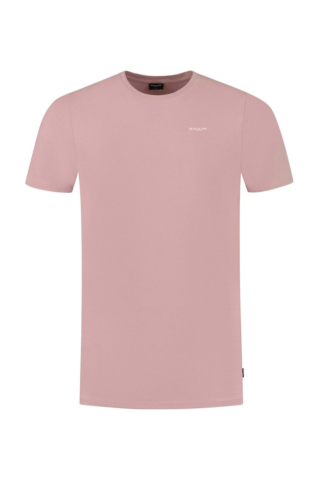 Tshirt with pocket on chest and back print - Old Pink