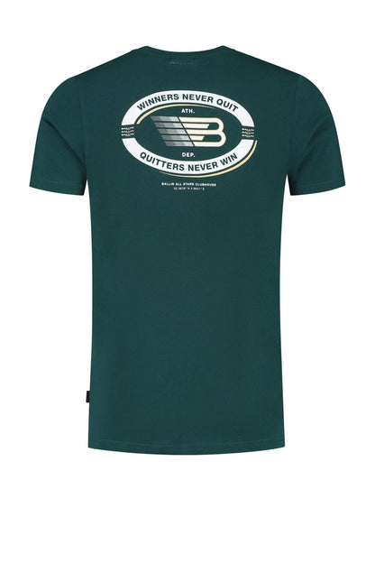 Tshirt with front and back print - green