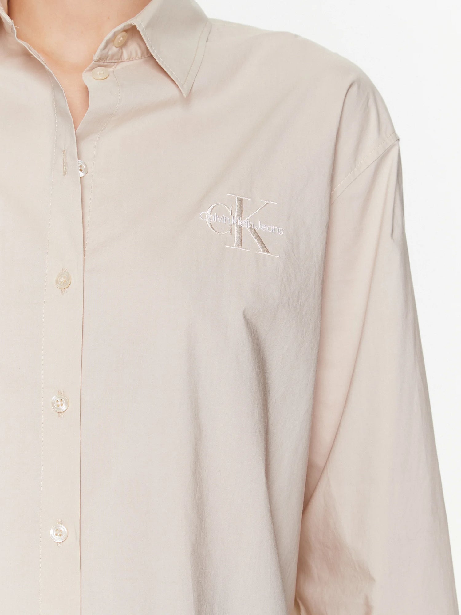 Monologo relaxed shirt - Classic Beige