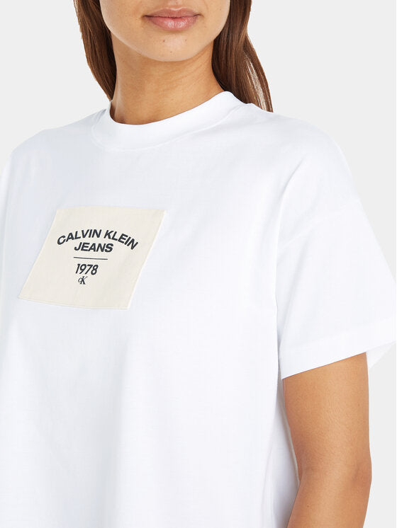 Canvas patch t-shirt - Bright White